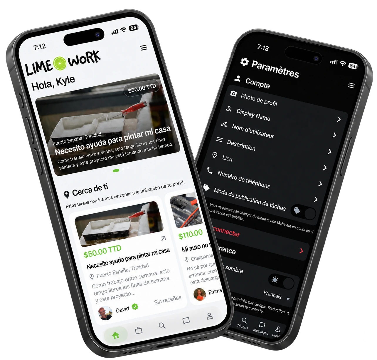 Preview of the Limework app